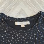 Loft Women’s Black and White Tiered Blouse Relaxed Fit - Size S Photo 2