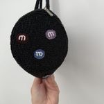Unbranded Novelty Beaded M&M Candy Bag Purse Black Photo 2