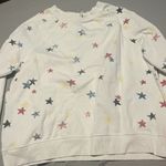 Z Supply  Star Print White Sweatshirt size small Photo 2