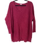 Free People  Intimately‎ C.O.Z.Y Pullover Extra Small/Small Burgundy GUC Photo 2