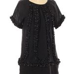 Sea New York Blk Wool Ruffle Dress sz0 Size 0 Photo 0
