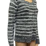 Creazioni Effeci Black White Knit Acrylic scoop Neck Imported Sweater Womens L Size L Photo 3