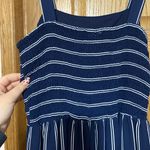 Japna Navy Striped Romper Photo 3