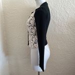 Delia’s Y2k Black Ivory Floral Crochet Puff Sleeve Cropped Cardigan Sweater XS Size undefined Photo 3