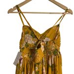 Free People Mirage Yellow Floral Print Hi-Low Tunic Dress Size Medium Photo 7