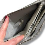 A New Day Womens Crossbody Purse Handbag Silver Faux Leather Photo 8