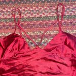 Victoria's Secret 90s VTG  RED STRAPPY SILK SEXY CAMI BLOUSE Photo 1