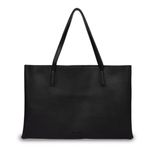 Vince Camuto Black Pebbled Faux Leather Tote Bag Photo 6