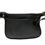 Coach Vintage Patricia Saddle Flap Bag Black Leather Crossbody Messenger 9951 Photo 3