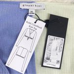 Gianni Bini  Y2K Style‎ Colorblock Wrap Crop Top Long Sleeve Blue Green XL New Photo 5