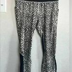 Lululemon  Pace Rival Crop Luxtreme Ace Spot Grain Black Mesh Cheetah Leopard 6 Photo 2