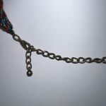Vintage Seed Bead and Polished Stone Necklace Blue Photo 6