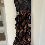 Katie May Revolve Take a Sip Midi Dress in Black 70's Floral Photo 3