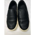 UGG  Jass Black Leather Slip-On Sneaker 7 Photo 3