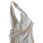 Princess Polly NWT  Lolita Wrap Mini Dress White Asymmetrical Gold Buckle Sz 6 US Photo 6