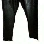 Lulus  Women's Black Faux Leather Dress Pants Size M Party/Cocktail Photo 1