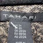 Tahari  Leopard Print Sweater Roll Cuff Sleeves size 2X Soft and Cozy Photo 2