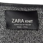ZARA Knit Gray Black Waterfall Cardigan Size Medium Womens Photo 8