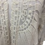 Rebellion Again Women's Open Front Crochet Lace Boho Duster Kimono Size Large Photo 1