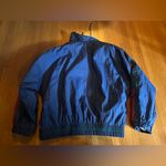 Vintage 90s Rivers Edge Sport Nylon Windbreaker with Scarf Pattern, Size L Blue Size L Photo 9
