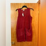 Marine layer  LEIGHTON Dress Corduroy Pockets ROSEWOOD Sleeveless NWT Medium Photo 8