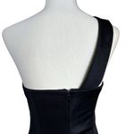 Lulus Women's Dress Sz M New Little Black Mini One Shoulder Night‎ Out Cocktail Size M Photo 6