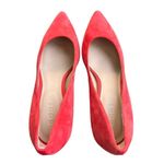 Boden Classic Suede Heels Hot Pepper Red Suede 37 Size 6 Photo 5