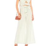 Tularosa Sydney Striped Wide Leg Pants Mint Green High Waist Belted Resortwear S Photo 1