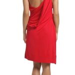 Haute Hippie NEW ONE SHOULDER RED RUCHED COCKTAIL DRESS L Photo 2