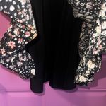 Privy  Black Floral Peekaboo Waist Dress with Adjustable Straps Photo 5