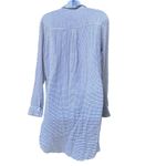 Faithfull the Brand Striped Lace Up V-neck Tunic Shirtdress Photo 2