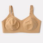 Knix Nude Padded V Neck Evolution Bra Wireless Seamless Stretch Size 7 Plus NWT Tan Photo 3