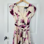 Lulus Lulu’s French Countryside Blush Floral Print High Low Hem Midi Dress Size S Photo 6