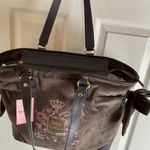 Juicy Couture Juicy For All Tote Chocolate Brown Pink Purse Tote Bag Viral NEW Photo 8