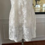 Victoria's Secret  stretchy sheer lace chemise ivory Small Photo 3