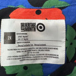 Target Latino Heritage Month Unisex Size 2X Short Sleeve Floral Shirt Photo 4