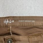 Style & Co . | Tan Curvy Skinny Leg Jeans | Size 14 Photo 8