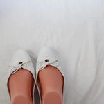Stuart Weitzman  ladies white loafers Photo 6