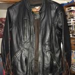 Harley Davidson HD Flame Leather Jacket Sm Photo 0