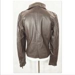 Bagatelle espresso brown faux leather asymmetrical moto jacket size Small Photo 2