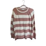 Lush Clothing Lush Nordstrom Mauve Cream Long Sleeve Sweater Size‎ Medium New without Tags Photo 2