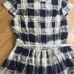 People tree organic cotton blue and white plaid dress size 8 Photo 3