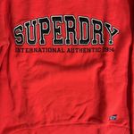 Superdry  Red Crewneck Sweatshirt. Size 8. Photo 2
