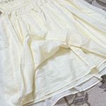 Aerie Tie Front Mini Dress Milkmaid Boho Cottagecore M Medium New Photo 5