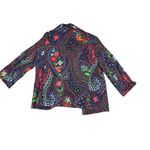 Alfred Dunner Colorful Floral Paisley Print Open Front Jacket Blazer Size 14 Photo 6