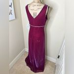 NTM Vintage Scott McClintock Iridescent Overlay Burgundy Empire Waist Gown Sz 12 Red Photo 13