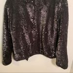 VERO MODA Starlight Jacket Black Sequin Teddy Bomber Photo 8
