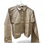 Pretty Little Thing  Tan Button Down Shirt Photo 0
