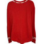 We The Free FREE PEOPLE Rainbow Thermal Waffle Knit Embroidered Henley Top M Photo 5