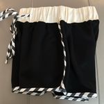 Akira NWT Boxing Athletic Black White Stripe Trim Drawstring Lounge Shorts Small Photo 4